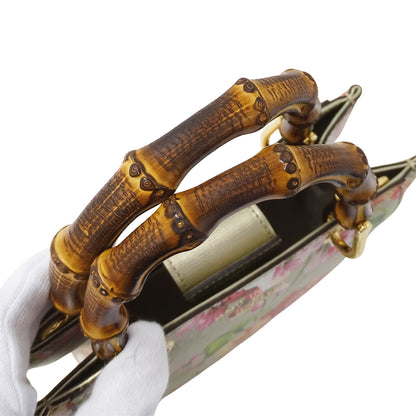 GUCCI グッチ 2wayバッグ バンブー ブルームス ミニショッパー ゴールド 368823 レザー レディース 【中古】