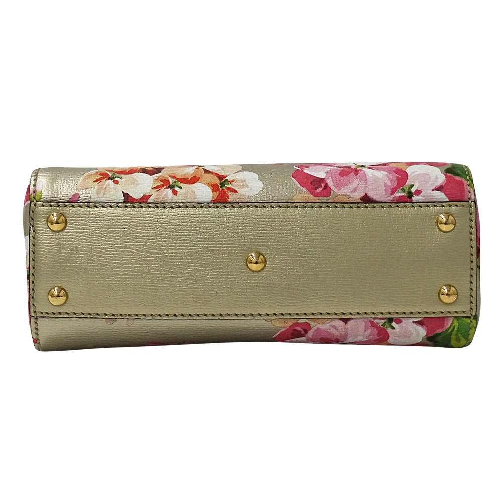 GUCCI グッチ 2wayバッグ バンブー ブルームス ミニショッパー ゴールド 368823 レザー レディース 【中古】