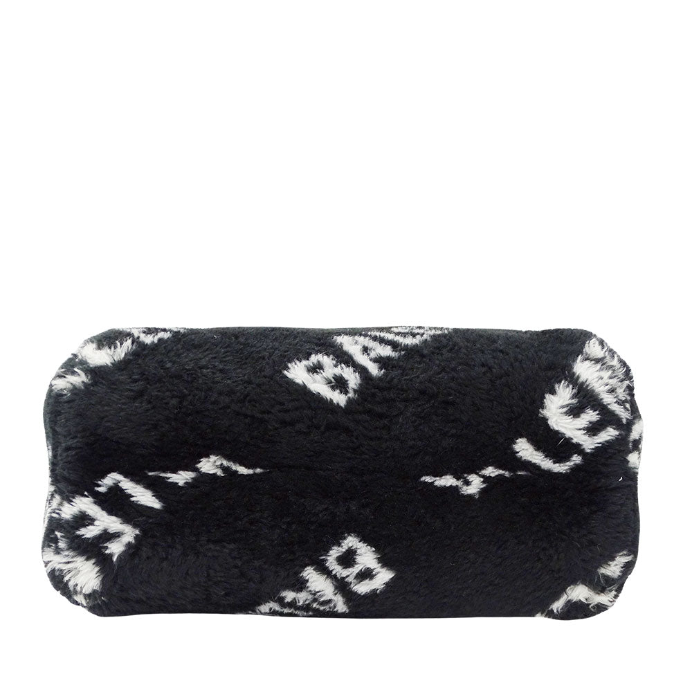 BALENCIAGA バレンシアガ 2wayバッグ エブリデイ ブラック 581762 フェイクファー レディース 【中古】