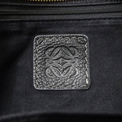 LOEWE ロエベ トートバッグ リピート ブラック ネイビー キャンバス レディース 【中古】