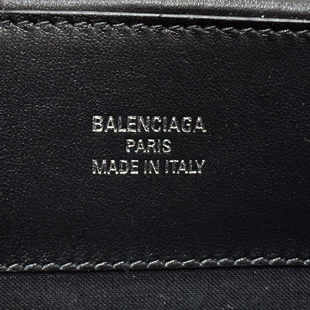 BALENCIAGA バレンシアガ デューティーフリー チェーンバッグ トートバッグ ナチュラル ブラック キャンバス レディース メンズ 【中古】