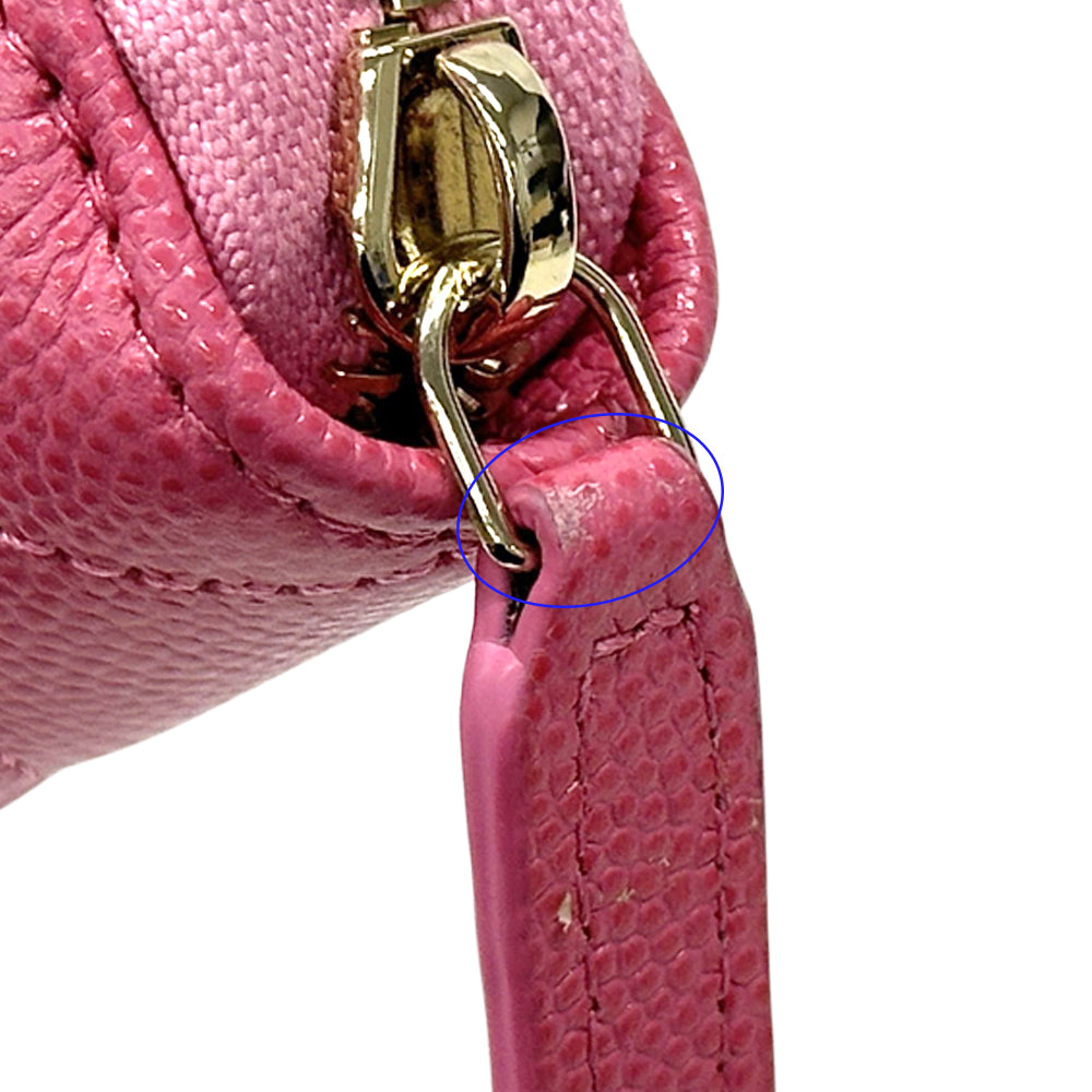 CHANEL シャネル 長財布 マトラッセ ピンク ゴールド金具 キャビアスキン レディース 【中古】