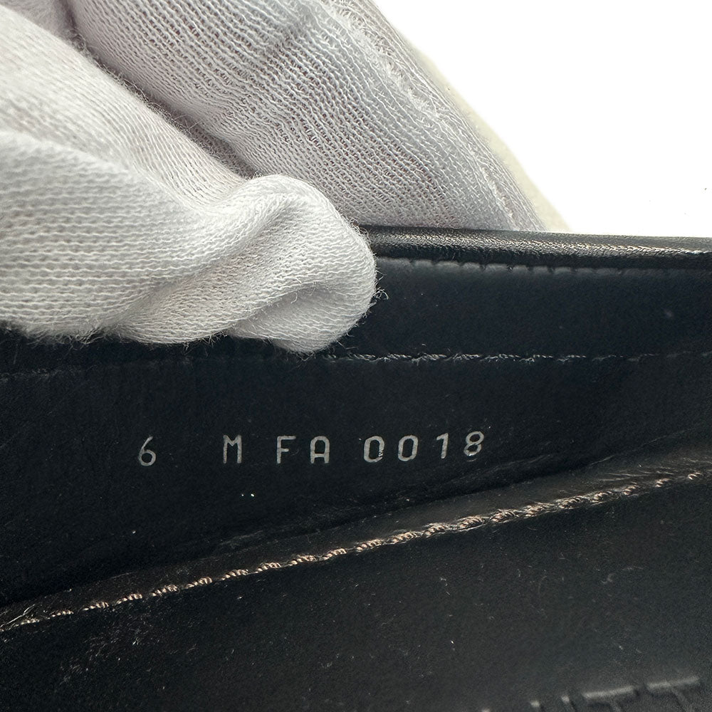 LOUIS VUITTON ルイ・ヴィトン モンテカルロ ドライビングシューズ ローファー ブラック レザー メンズ 【中古】
