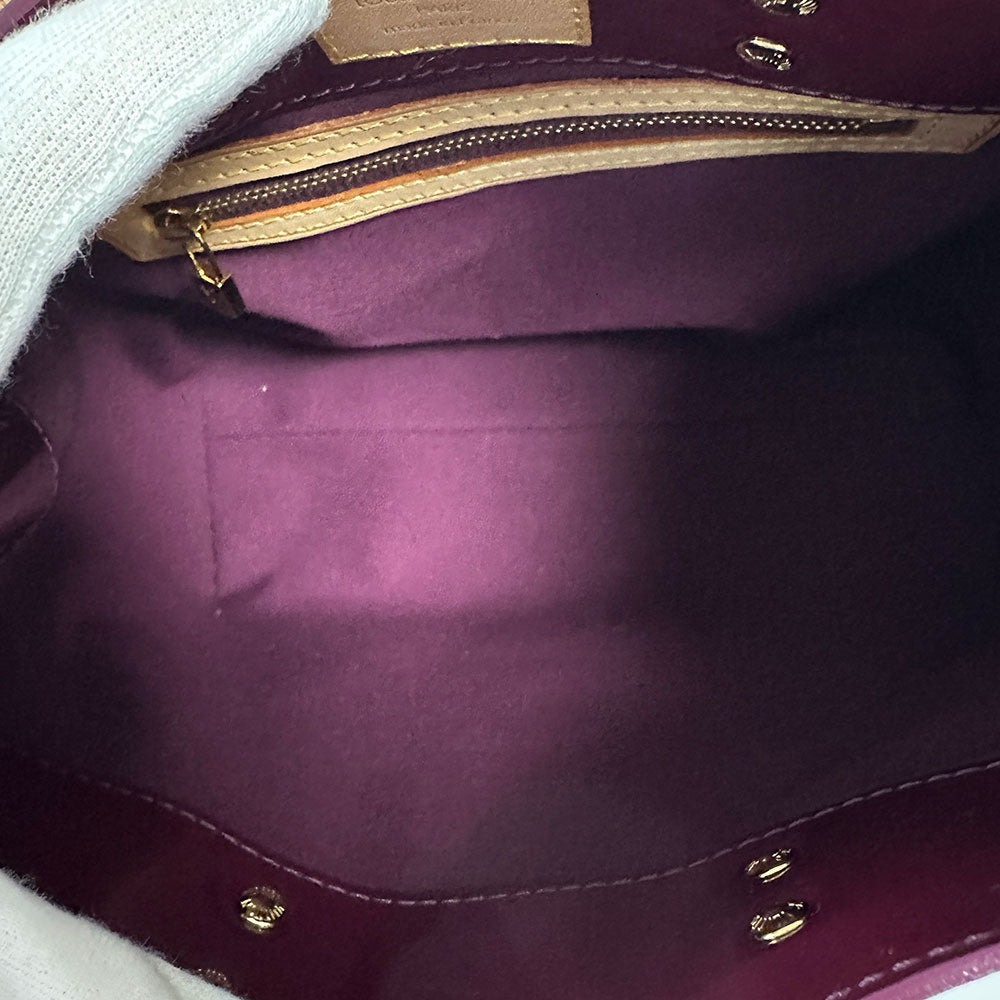 LOUIS VUITTON ルイ・ヴィトン リードPM ハンドバッグ モノグラム ヴェルニ パープル M91993 モノグラムヴェルニ レディース 【中古】