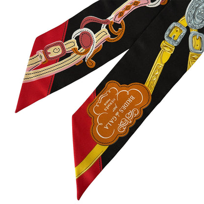 HERMES エルメス ツイリー Brides de Gala スカーフ マルチカラー シルク レディース 【中古】
