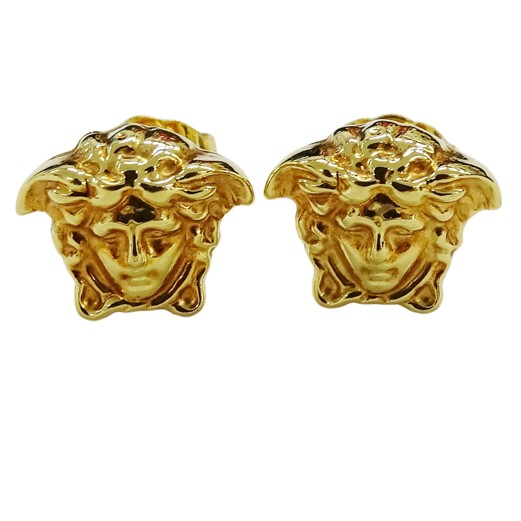 VERSACE ヴェルサーチ メデューサ ピアス GP ゴールド レディース メンズ アクセサリー【中古】