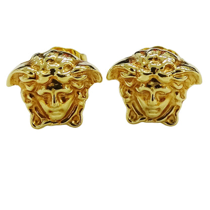 VERSACE ヴェルサーチ メデューサ ピアス GP ゴールド レディース メンズ アクセサリー【中古】
