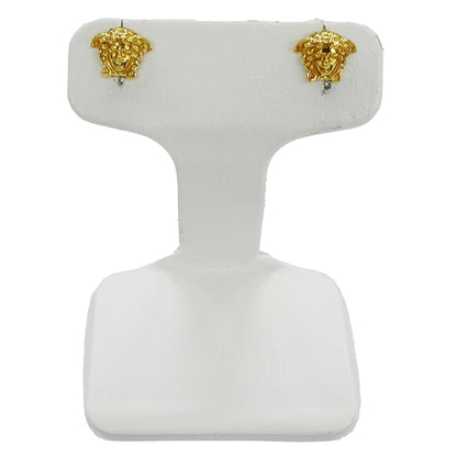 VERSACE ヴェルサーチ メデューサ ピアス GP ゴールド レディース メンズ アクセサリー【中古】