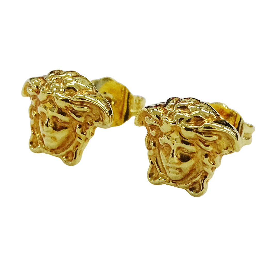 VERSACE ヴェルサーチ メデューサ ピアス GP ゴールド レディース メンズ アクセサリー【中古】