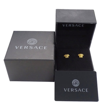 VERSACE ヴェルサーチ メデューサ ピアス GP ゴールド レディース メンズ アクセサリー【中古】