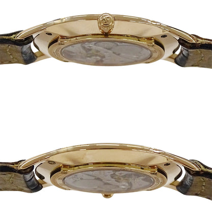 JAEGER-LECOULTRE ジャガー・ルクルト マスターウルトラスリム 145.2.79.S メンズ 腕時計 手巻き 750PG レザー 裏スケ 磨き済み 【中古】