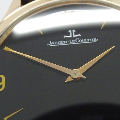 JAEGER-LECOULTRE ジャガー・ルクルト マスターウルトラスリム 145.2.79.S メンズ 腕時計 手巻き 750PG レザー 裏スケ 磨き済み 【中古】