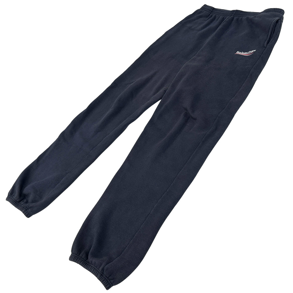 BALENCIAGA バレンシアガ スウェットパンツ ボトムス ネイビー 508268 コットン 裏起毛 S レディース メンズ 【中古】