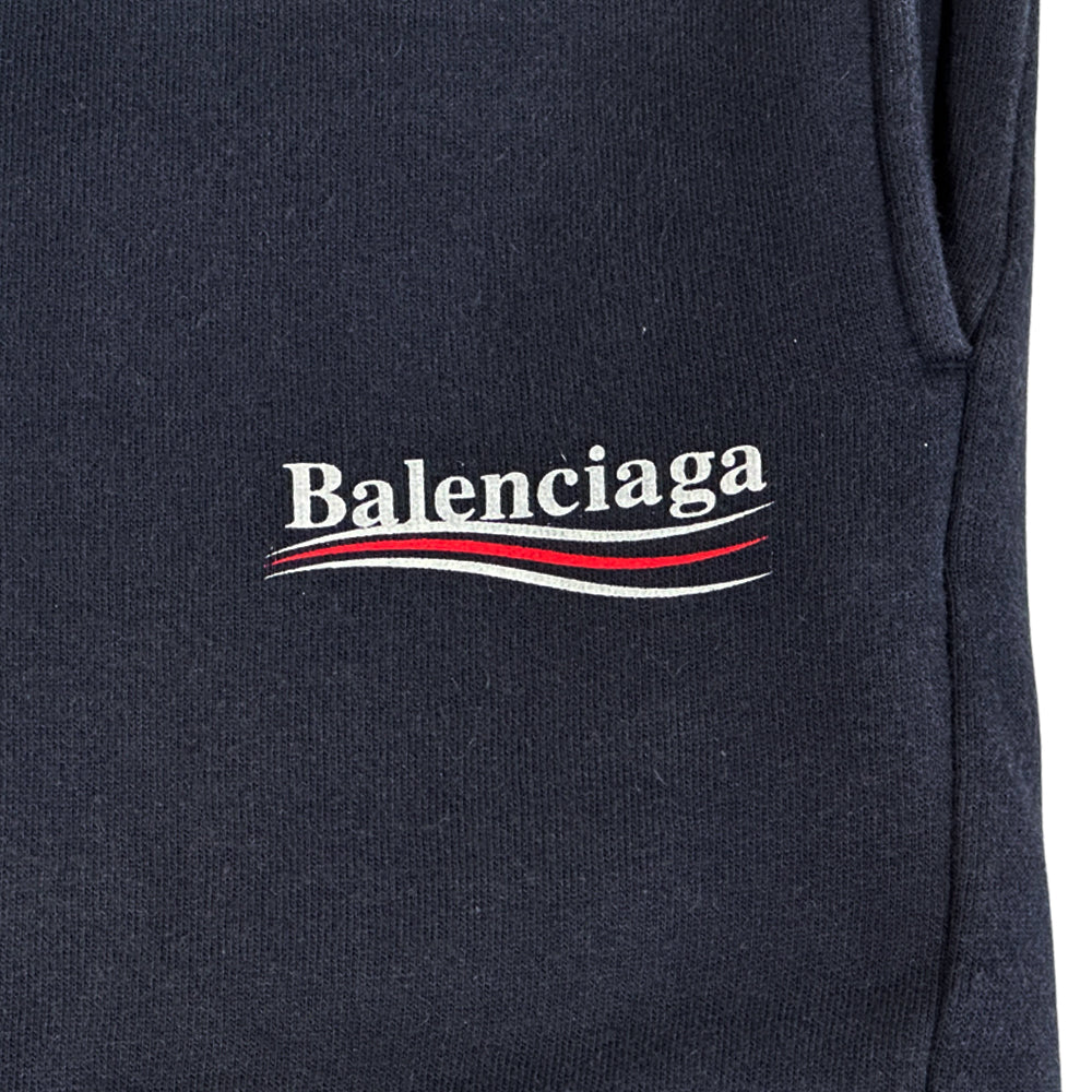 BALENCIAGA バレンシアガ スウェットパンツ ボトムス ネイビー 508268 コットン 裏起毛 S レディース メンズ 【中古】