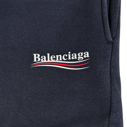 BALENCIAGA バレンシアガ スウェットパンツ ボトムス ネイビー 508268 コットン 裏起毛 S レディース メンズ 【中古】
