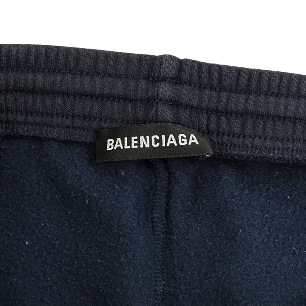 BALENCIAGA バレンシアガ スウェットパンツ ボトムス ネイビー 508268 コットン 裏起毛 S レディース メンズ 【中古】