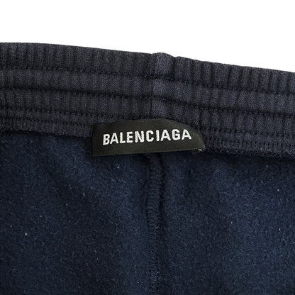 BALENCIAGA バレンシアガ スウェットパンツ ボトムス ネイビー 508268 コットン 裏起毛 S レディース メンズ 【中古】