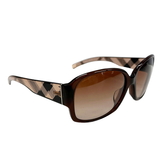 BURBERRY バーバリー サングラス ブラウン B4128-A 3011/13 プラスチック レディース 【中古】