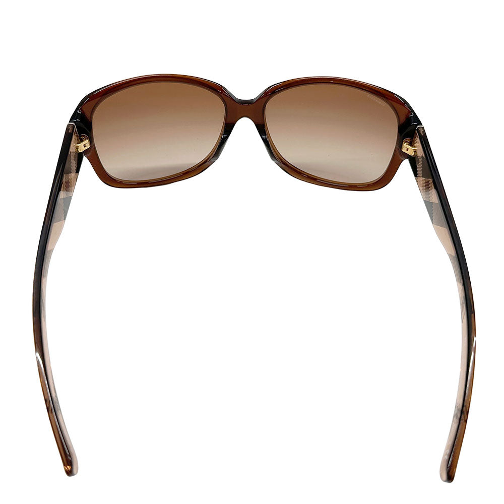 BURBERRY バーバリー サングラス ブラウン B4128-A 3011/13 プラスチック レディース 【中古】