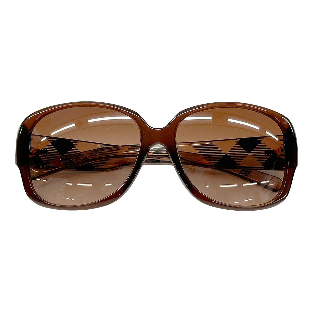 BURBERRY バーバリー サングラス ブラウン B4128-A 3011/13 プラスチック レディース 【中古】