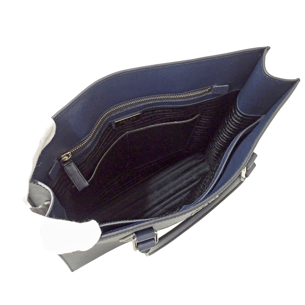 PRADA プラダ トートバッグ ネイビー 2VG083 メンズ 【中古】