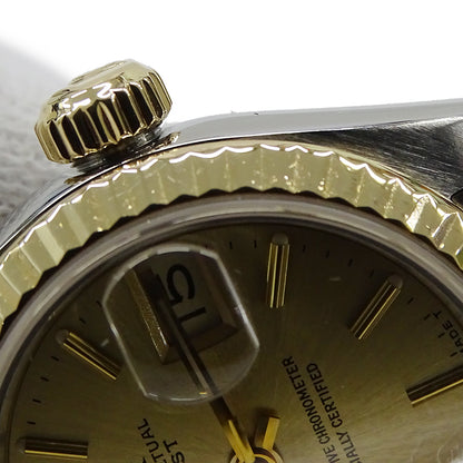 ROLEX ロレックス デイトジャスト 69173 X番 レディース 腕時計 自動巻き AT ステンレス SS ゴールド YG 磨き済み 【中古】