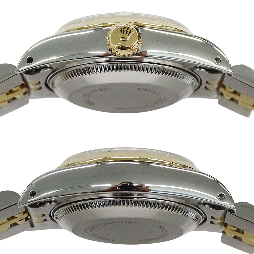 ROLEX ロレックス デイトジャスト 69173 X番 レディース 腕時計 自動巻き AT ステンレス SS ゴールド YG 磨き済み 【中古】