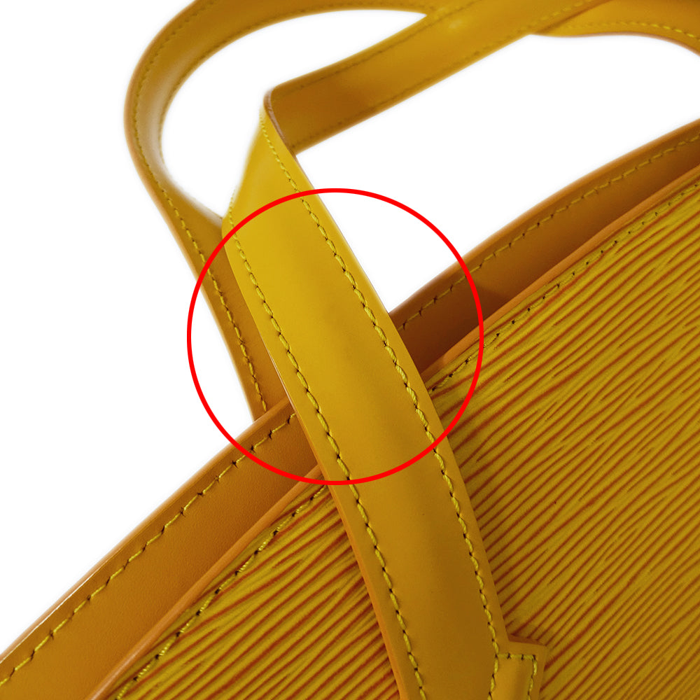 LOUIS VUITTON ルイ・ヴィトン サンジャック PM トートバッグ エピ タッシリイエロー M52279 エピレザー レディース 【中古】