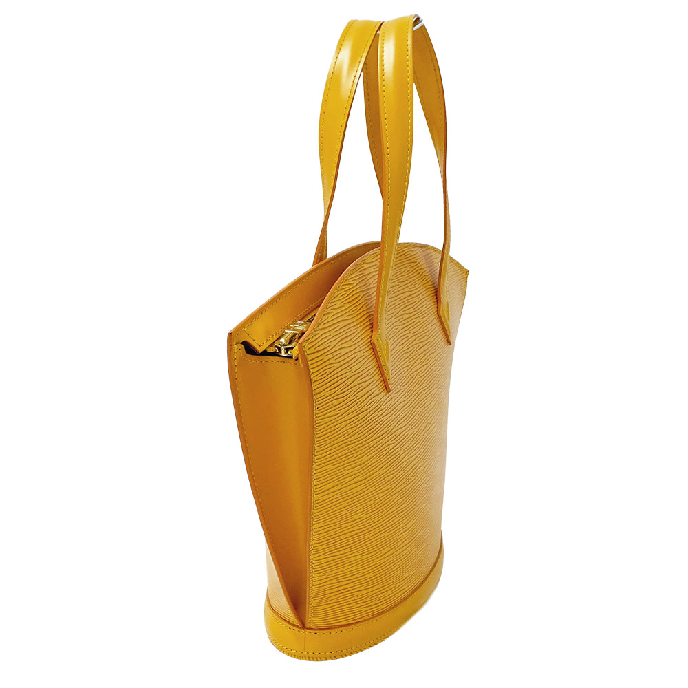 LOUIS VUITTON ルイ・ヴィトン サンジャック PM トートバッグ エピ タッシリイエロー M52279 エピレザー レディース 【中古】