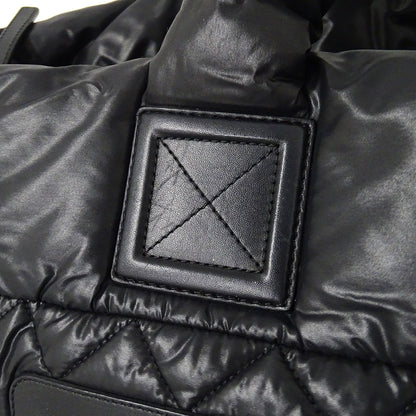 CHANEL シャネル トートバッグ コココクーン トートMM ブラック シルバー金具 A48611 ナイロン レディース 【中古】