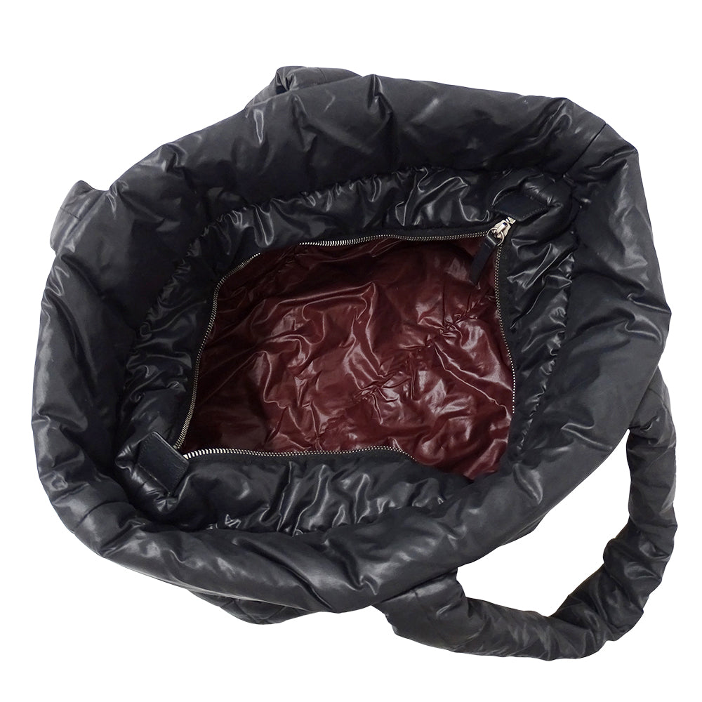 CHANEL シャネル トートバッグ コココクーン トートMM ブラック シルバー金具 A48611 ナイロン レディース 【中古】