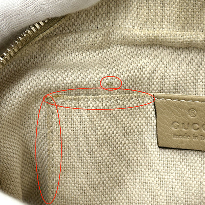 GUCCI グッチ ソーホー ショルダーバッグ インターロッキングG ベージュ 308364 レザー レディース 【中古】