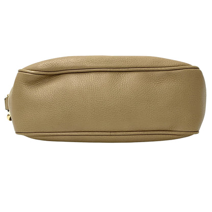 GUCCI グッチ ソーホー ショルダーバッグ インターロッキングG ベージュ 308364 レザー レディース 【中古】