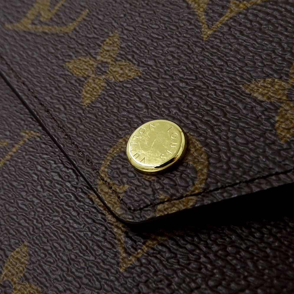LOUIS VUITTON ルイ・ヴィトン ポルトフォイユ ヴィクトリーヌ 三つ折り財布 モノグラム M62472 モノグラムキャンバス レディース 【中古】