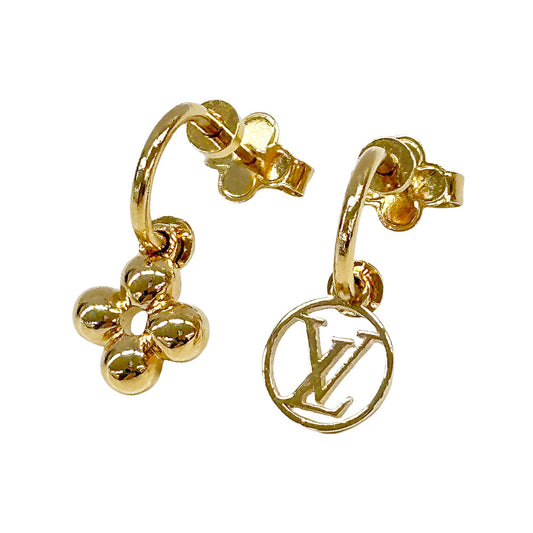 LOUIS VUITTON ルイ・ヴィトン ピアス・ブルーミング ピアス GP ゴールド レディース M64859 【中古】
