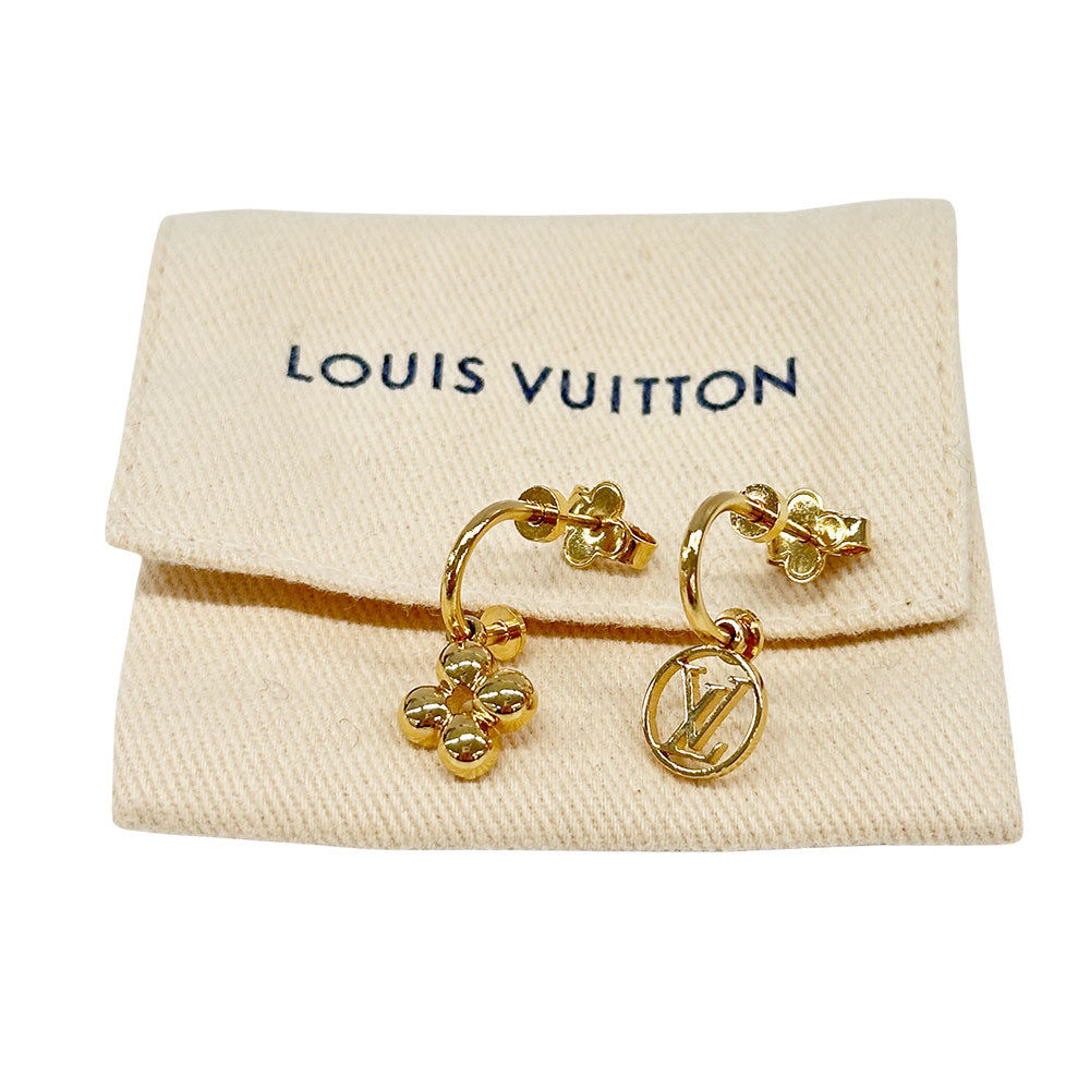 LOUIS VUITTON ルイ・ヴィトン ピアス・ブルーミング ピアス GP ゴールド レディース M64859 【中古】