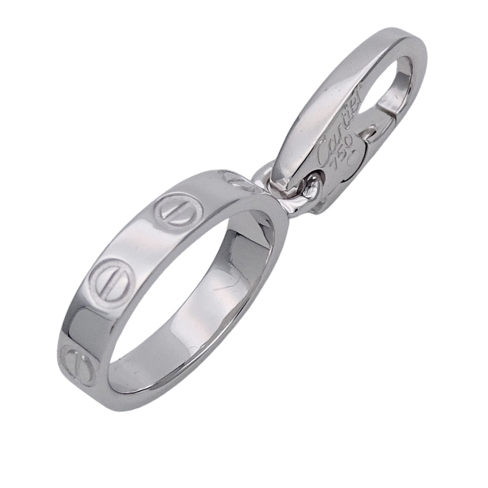 Cartier カルティエ ラブ LOVE ペンダントトップ チャーム 750WG ホワイトゴールド レディース メンズ 磨き済み【中古】