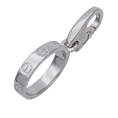 Cartier カルティエ ラブ LOVE ペンダントトップ チャーム 750WG ホワイトゴールド レディース メンズ 磨き済み【中古】
