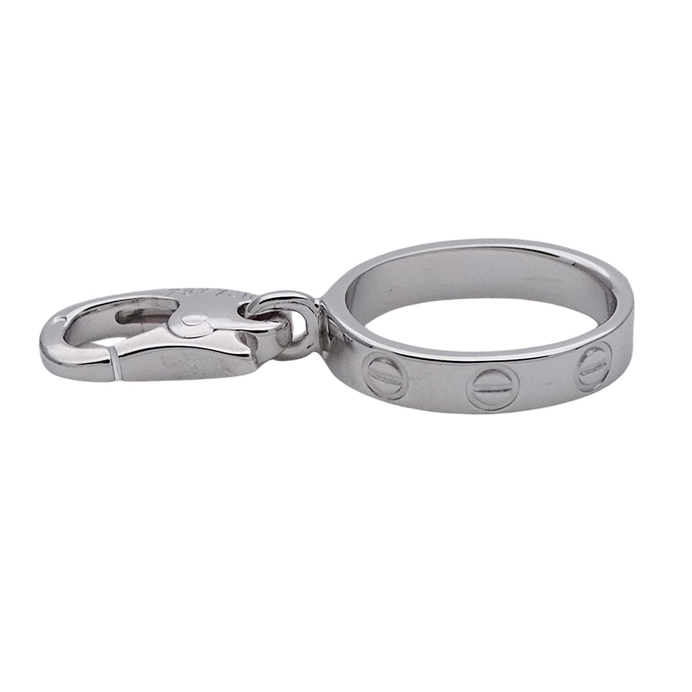 Cartier カルティエ ラブ LOVE ペンダントトップ チャーム 750WG ホワイトゴールド レディース メンズ 磨き済み【中古】