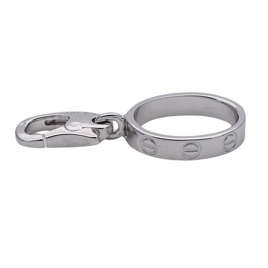 Cartier カルティエ ラブ LOVE ペンダントトップ チャーム 750WG ホワイトゴールド レディース メンズ 磨き済み【中古】