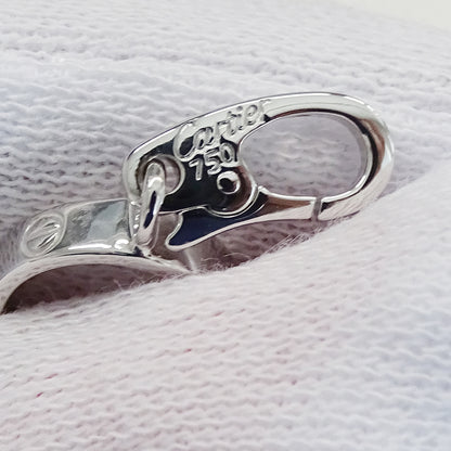 Cartier カルティエ ラブ LOVE ペンダントトップ チャーム 750WG ホワイトゴールド レディース メンズ 磨き済み【中古】