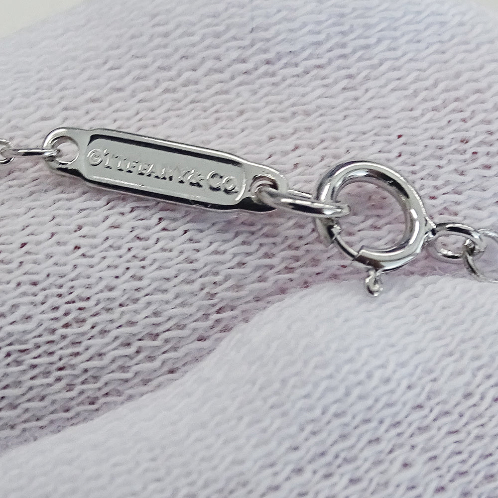 TIFFANY&Co. ティファニー アトラス オープン メダリオン ネックレス 750WG ダイヤモンド ホワイトゴールド レディース 磨き済み【中古】