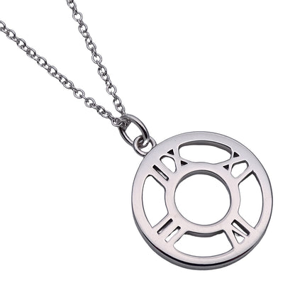 TIFFANY&Co. ティファニー アトラス オープン メダリオン ネックレス 750WG ダイヤモンド ホワイトゴールド レディース 磨き済み【中古】
