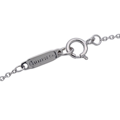 TIFFANY&Co. ティファニー アトラス オープン メダリオン ネックレス 750WG ダイヤモンド ホワイトゴールド レディース 磨き済み【中古】
