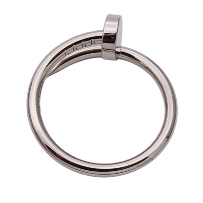 Cartier カルティエ ジュストアンクル スモール リング 指輪 750WG ホワイトゴールド #48 約8号 レディース メンズ 磨き済み【中古】