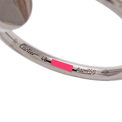 Cartier カルティエ ジュストアンクル スモール リング 指輪 750WG ホワイトゴールド #48 約8号 レディース メンズ 磨き済み【中古】