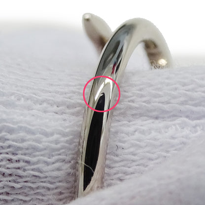 Cartier カルティエ ジュストアンクル スモール リング 指輪 750WG ホワイトゴールド #48 約8号 レディース メンズ 磨き済み【中古】