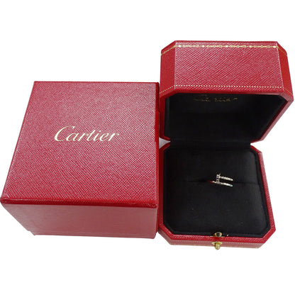 Cartier カルティエ ジュストアンクル スモール リング 指輪 750WG ホワイトゴールド #48 約8号 レディース メンズ 磨き済み【中古】