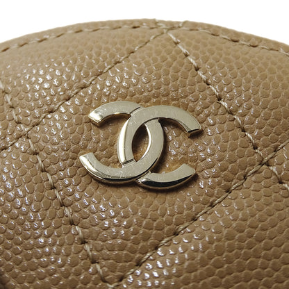 CHANEL シャネル ショルダーバッグ マトラッセ ベージュ ゴールド金具 キャビアスキン レディース 【中古】