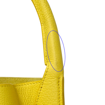 CELINE セリーヌ ビッグバッグバケット ナノ 2wayバッグ イエロー レザー レディース 【中古】